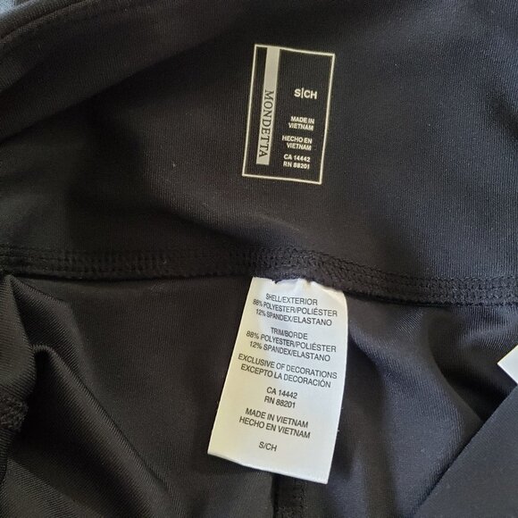 NWT - Mondetta Ladies' Side Pocket Black Active Tight - Size Small - Picture 5 of 6